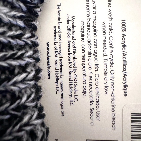 Chic & Cozy Kensie Black & White Boot Toppers – Step Up Your Style! NWT - Picture 8 of 8